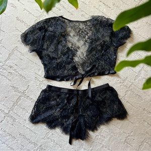 Lace two piece lingerie set Size Medium